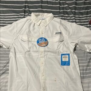 Columbia White Men's Shirt